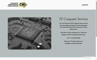CAI - IT Technical Support Services website