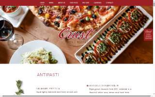 Crust Pasta & Pizzeria website