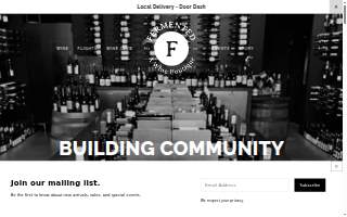 Fermented Wine Boutique website