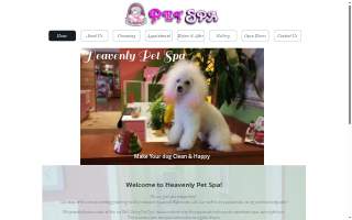 Heavenly Pet Spa website