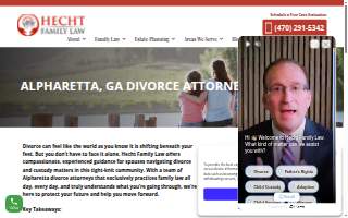 Hecht Family Law website