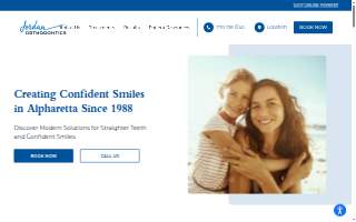 Jordan Orthodontics website