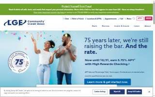 LGE Community Credit Union website