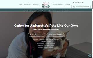 Lotus Animal Hospital website
