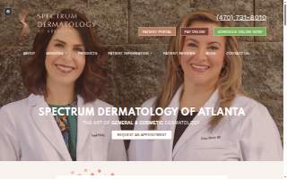Spectrum Dermatology of Atlanta website