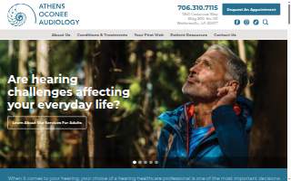 Athens Oconee Audiology website