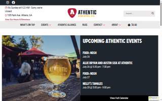 Athentic Brewing Company website