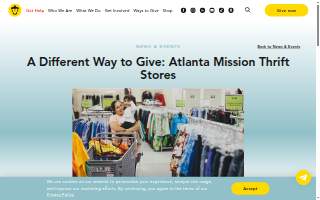 Atlanta Mission: Athens Thrift Store website