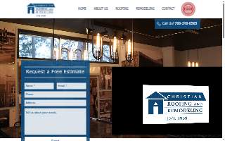 Christian Roofing & Remodeling website