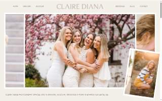 Claire Diana Photography website