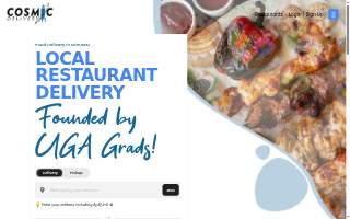 Cosmic Delivery website