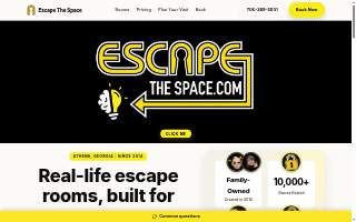 Escape the Space - Live Escape Room website
