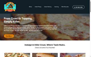 Killer Crust Pizza Company website
