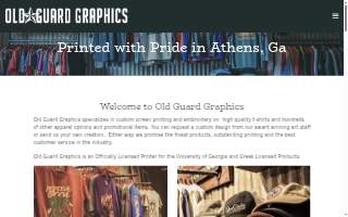 Old Guard Graphics website