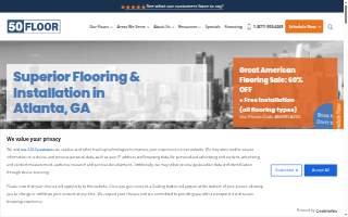 50Floor: Atlanta Luxury Vinyl Tile & Plank Installers website