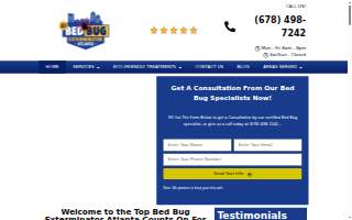 A1 Bed Bug Exterminator Atlanta website