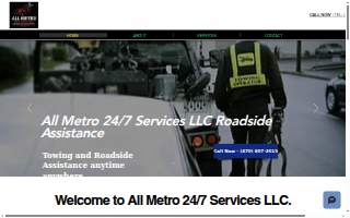 All Metro 24/7 Services (Roadside Assistance & Towing) website