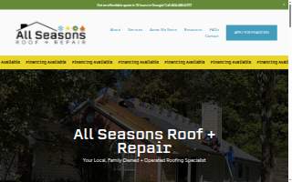 All Seasons Roof and Repair website