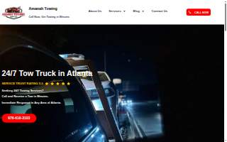 Amanah Roadside Assistance & Towing website