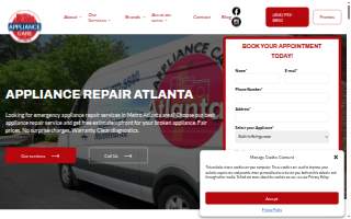 Appliance Care of Atlanta website