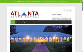 Atlanta Event Rental website