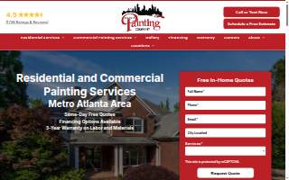 Atlanta painting company Pine Peach Painting website
