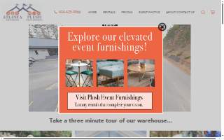 Atlanta Party Rentals website
