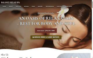 Balance & Relax Massage website