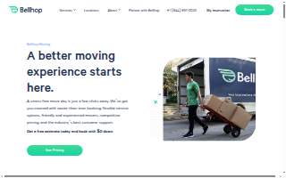 Bellhop Moving of Atlanta website