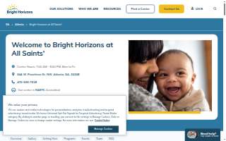Bright Horizons at All Saints' website