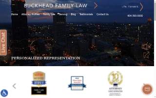 Buckhead Family Law website