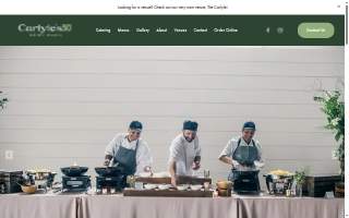 Carlyle's Catering website