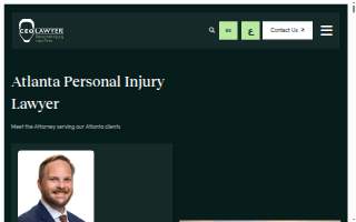 CEO Lawyer Personal Injury Law Firm of Atlanta website