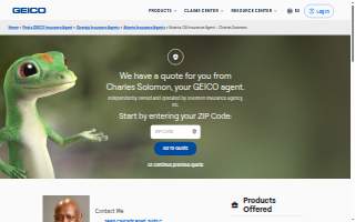 Charles Solomon - GEICO Insurance Agent website