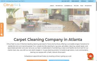 Citrus Fresh Carpet Cleaning website