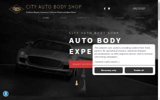City Auto Body Shop website