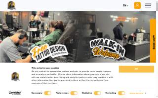 Cleopatra Ink Tattoo & Piercing Atlanta Studio website