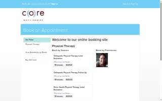 CORE Morningside Physical Therapy website