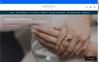 Da Vinci Fine Jewelry website