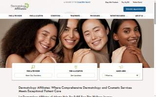Dermatology Affiliates (Midtown) website