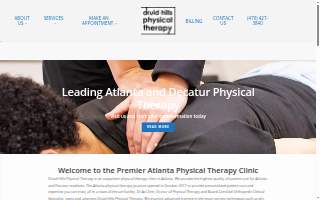Druid Hills Physical Therapy website