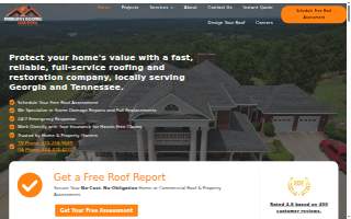 Emergency Roofing Solutions website