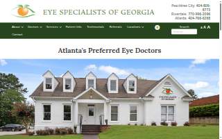 Eye Specialists of Georgia website