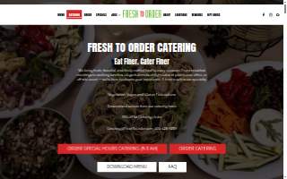 Fresh To Order Catering website