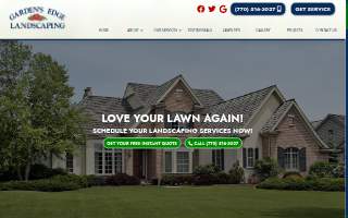 Garden's Edge Landscaping website