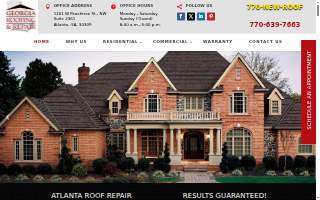 Georgia Roofing & Repair website
