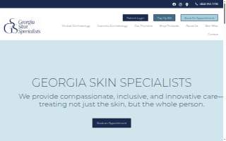 Georgia Skin Specialists website