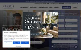 Heartis Buckhead Senior Living website