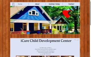 iCare Child Development Center website