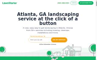 LawnStarter - Atlanta Landscaping website